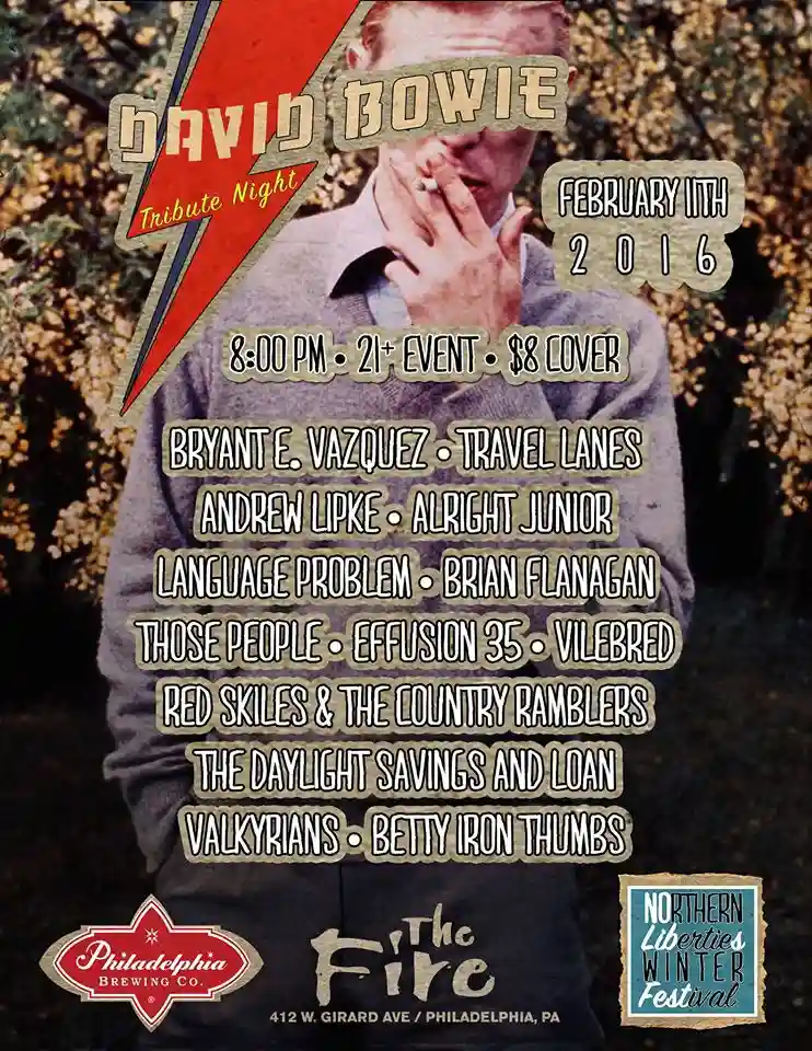 The Fire Bowie tribute poster