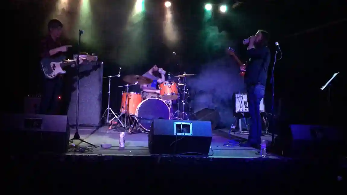 On stage at Underground Arts 2