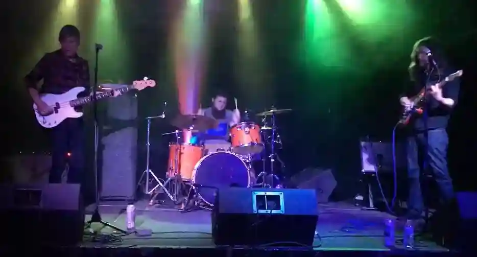 Here we are on stage at Underground Arts